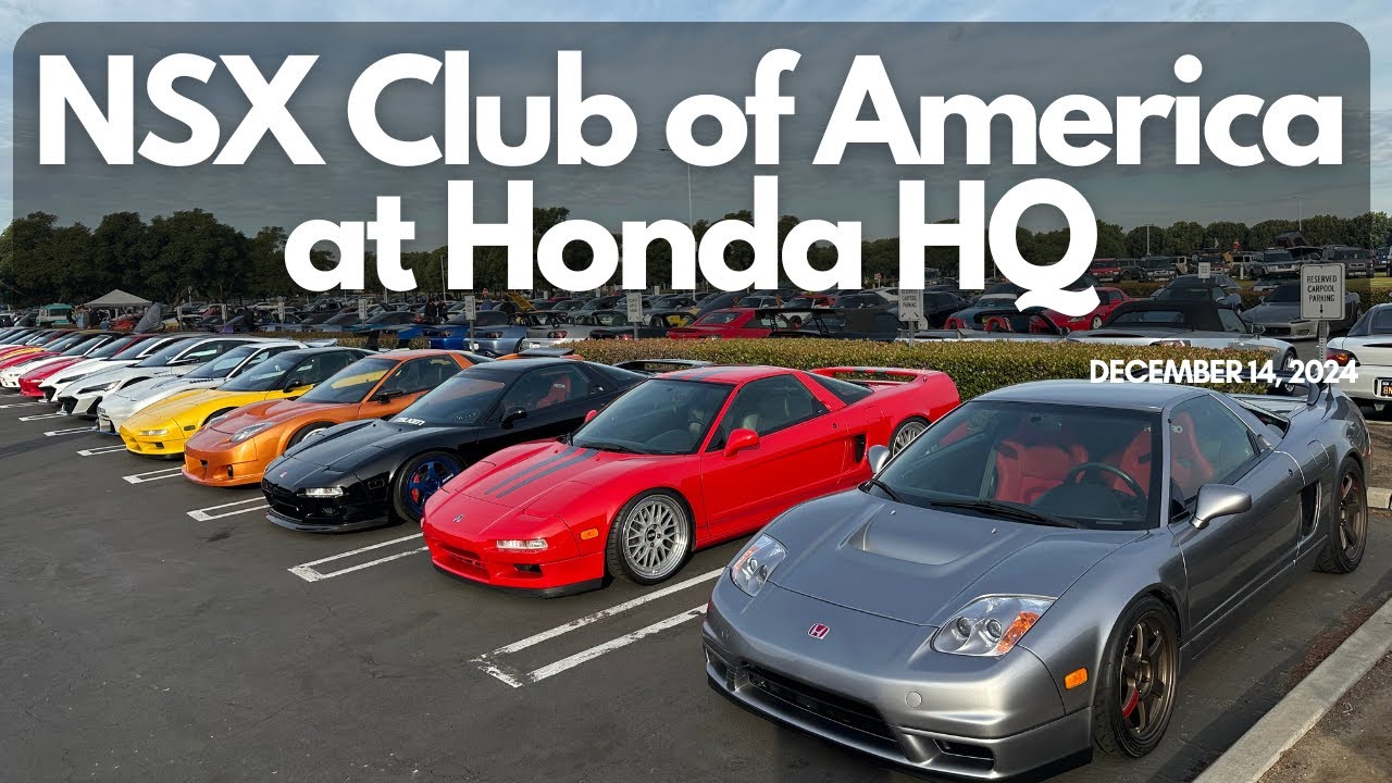NSXs Invade Honda HQ! | NSX Club of America 2024.12.14