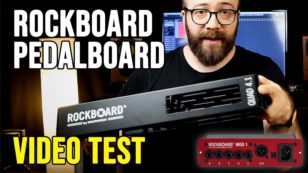 Rockboard Pedalboard, Patchbay & Power LT XL Video Test