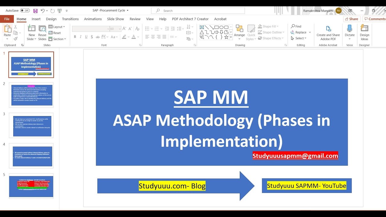 SAP MM- ASAP Methodology explanation for Beginners and experienced people(All Modules Basic concept)