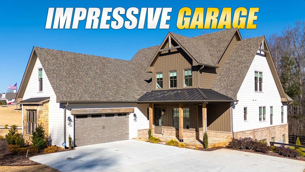 THIS $1.6M Custom Farmhouse Has Something EXTRA In The Garage