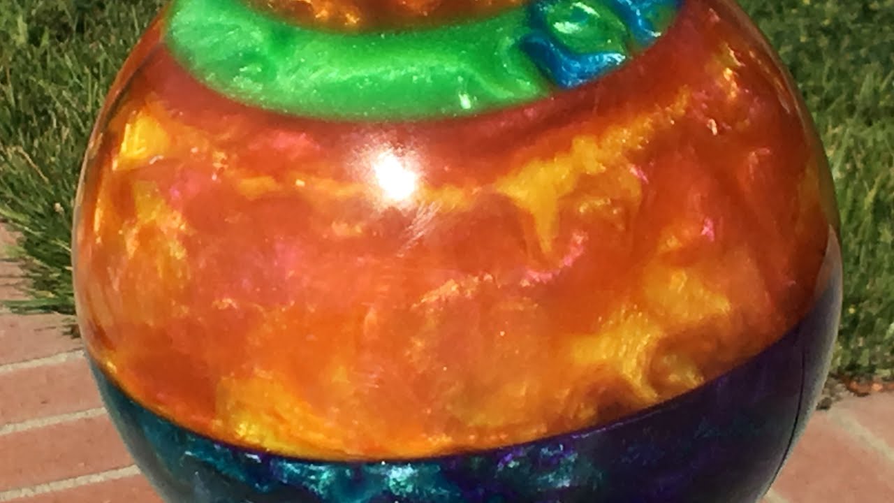 Multicolor Wood And Resin  hybrid Sphere