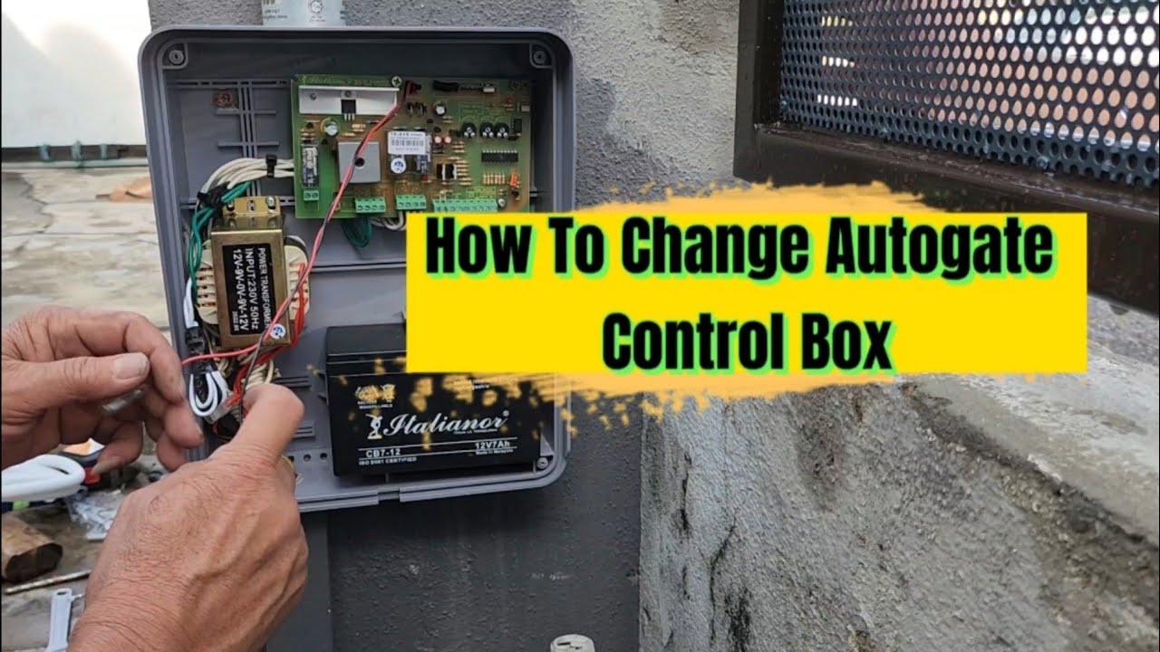 Cara Tukar PVC Box & Control Panel Autogate/ How to change Autogate Control Box IT-315 DC SwingPanel