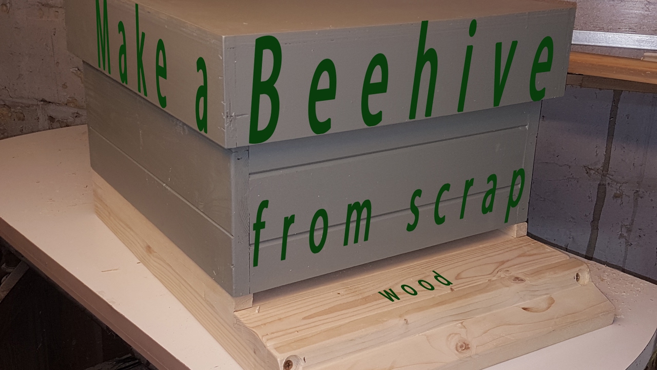 Bijenkast van resthout - Beehive from scrapwood