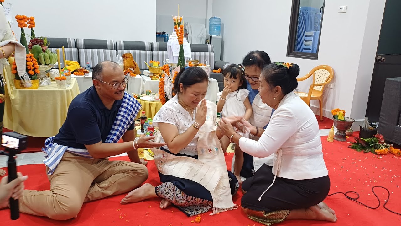 ງານສັງຄະທານເພນ ຜູກແຂນສູ່ຂວັນລຸກສາວມາຢາມບ້ານທີ່ສະຫວັນນະເຂດ
