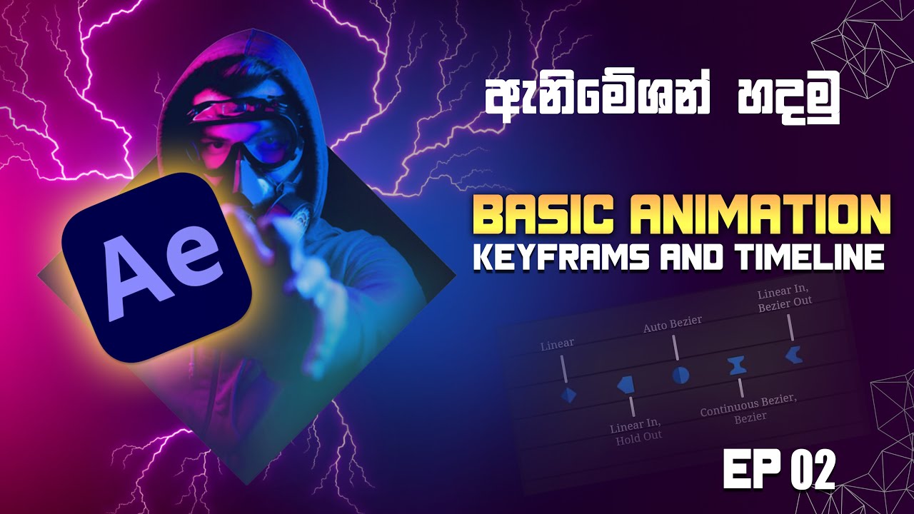 Adobe After Effect Basic | Key Frames and Timeline | ඇනිමේශන් හදමු | Sinhala Tutorial EP 02