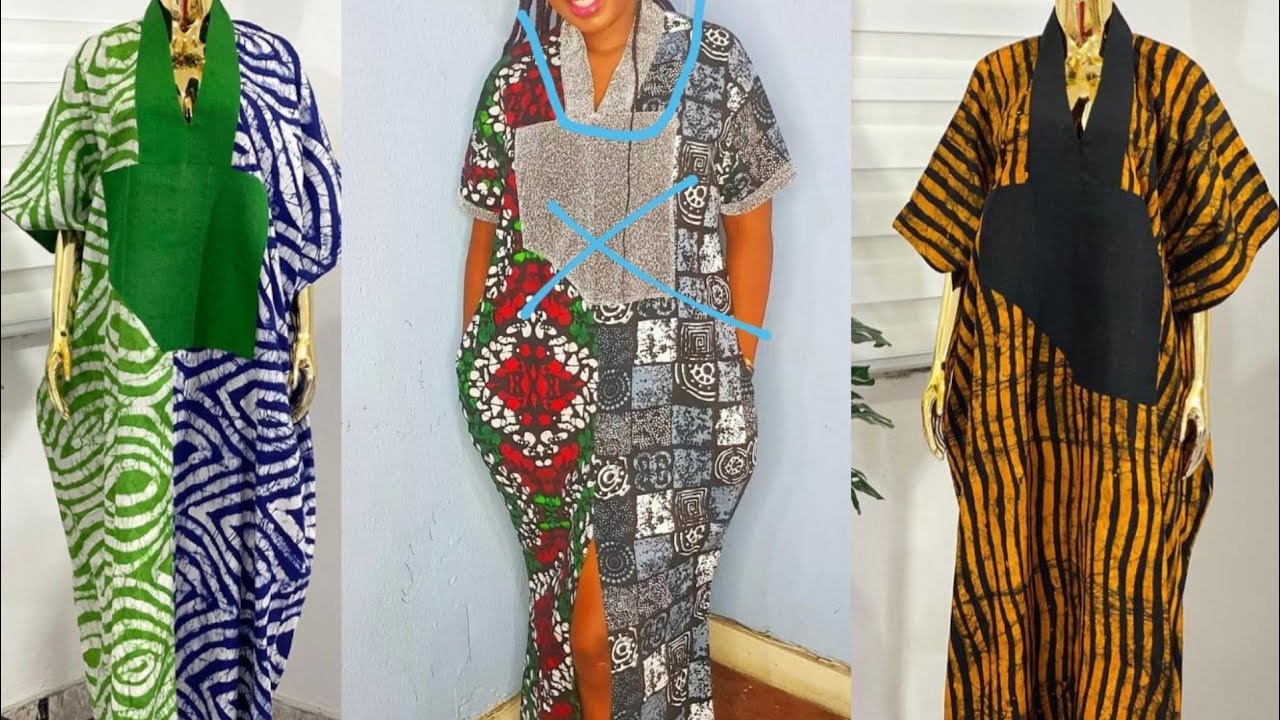 TRENDY BUBU WITH COLLAR DESIGN | cutting and stitching.
