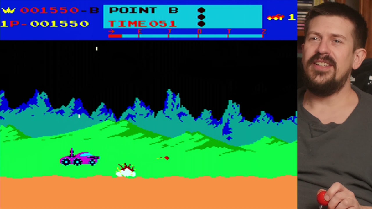 Moon Patrol Atari and Arcade Comparison