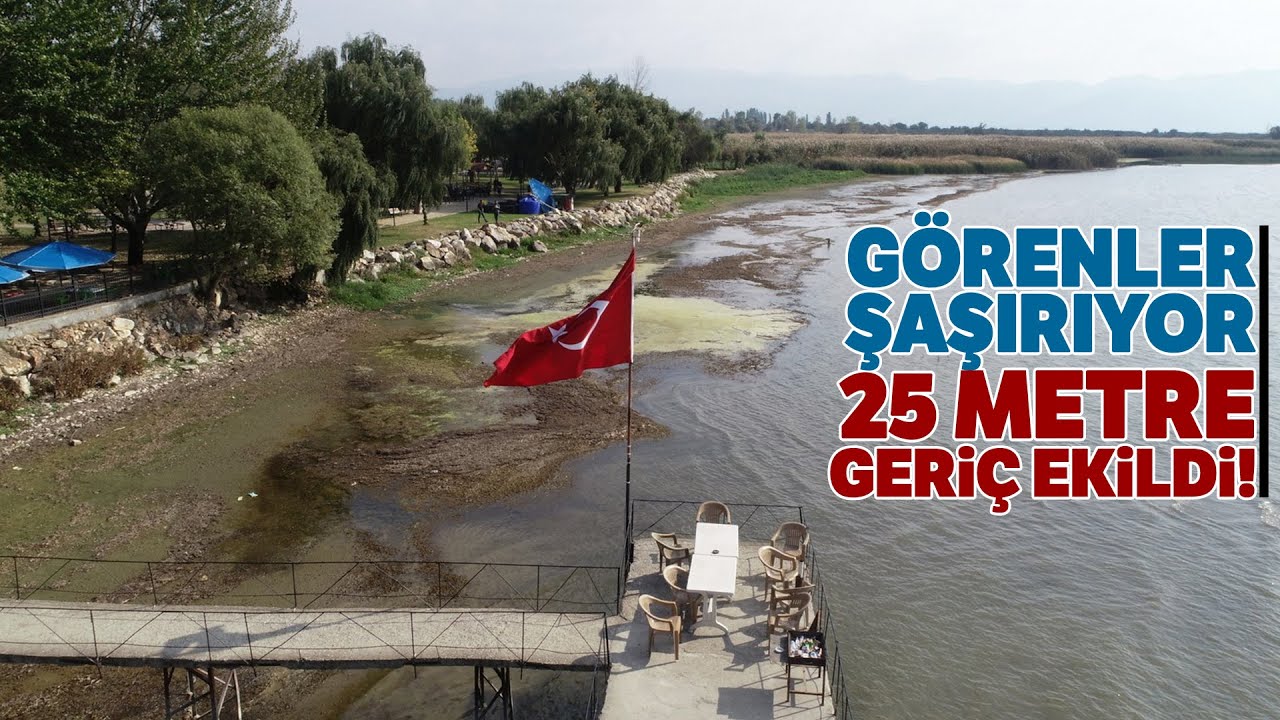 Marmara'nın En Büyük Gölü Olan İznik Gölü, 25 Metre Geri Çekildi