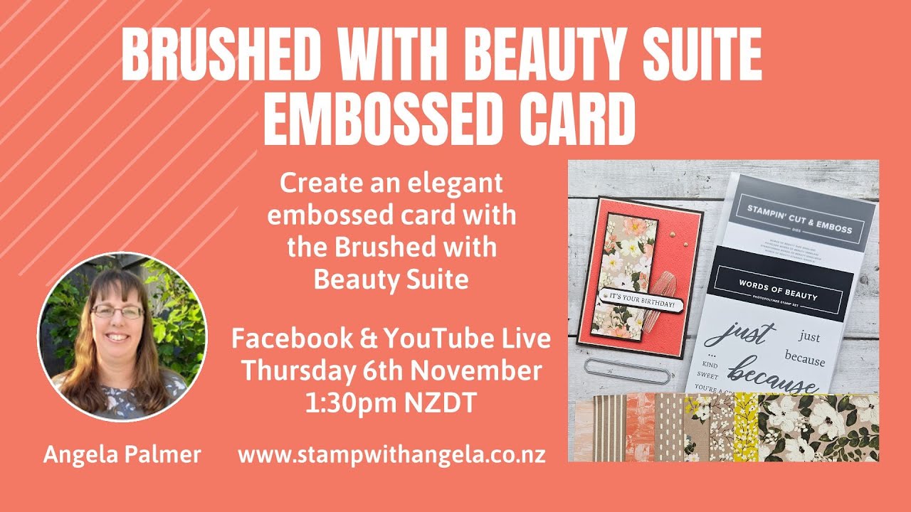 Brushed with Beauty Suite Embossed Card