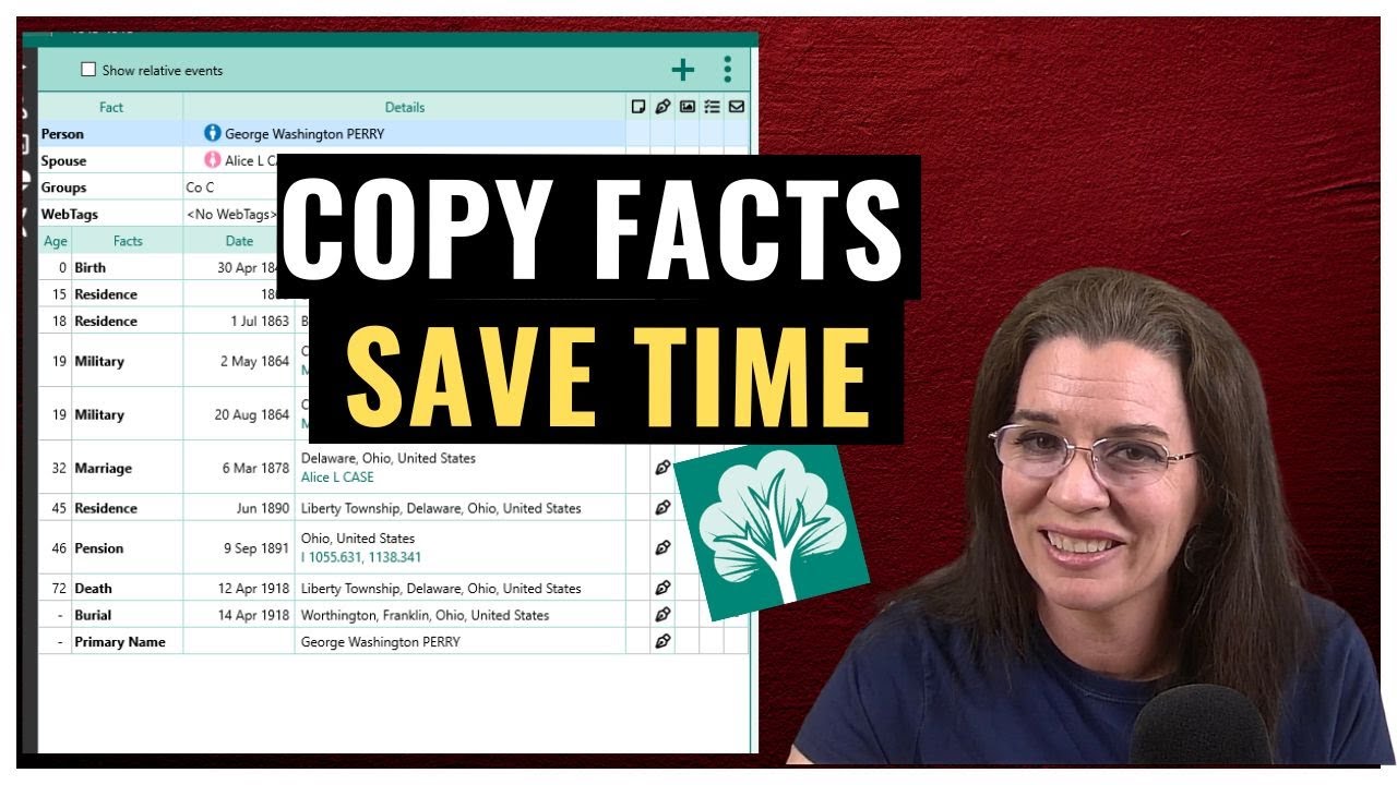 One Click, Many People: How to Copy Facts Fast in RootsMagic