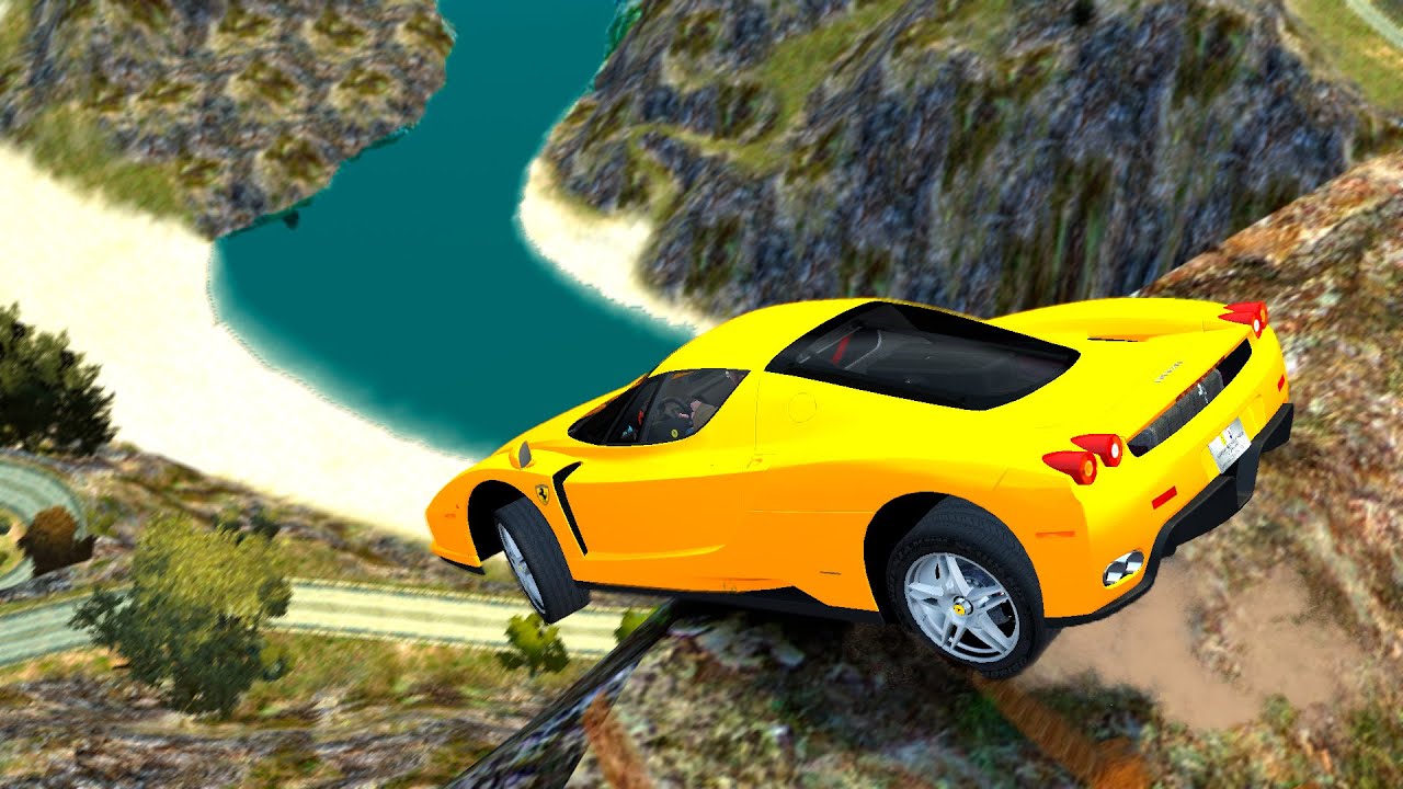 GTA 4 Cliff Drops & Crashes (Real Cars Mods) ep.33