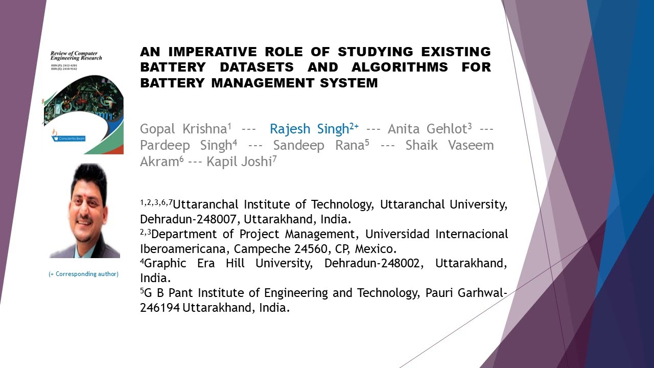 An imperative role of studying existing battery datasets and algorithms for battery management syste
