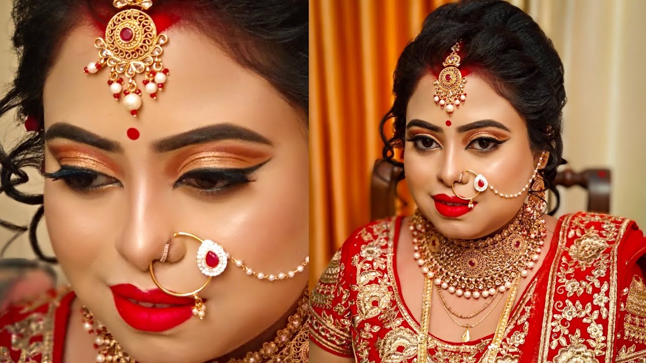 HD Bridal Makeover l Full HD MAC l Reception Makeup l MUA Sneha