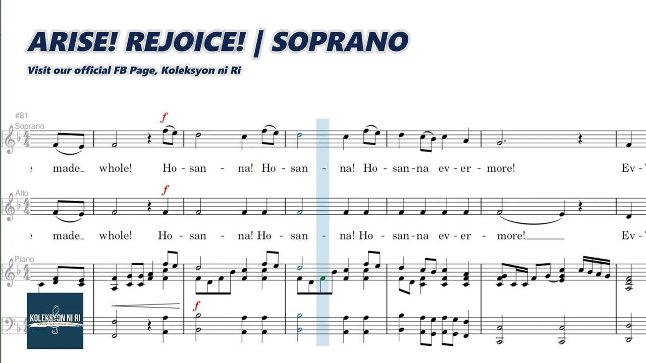 Arise! Rejoice! | Soprano | Vocal Guide by Sis. Mercy Tom
