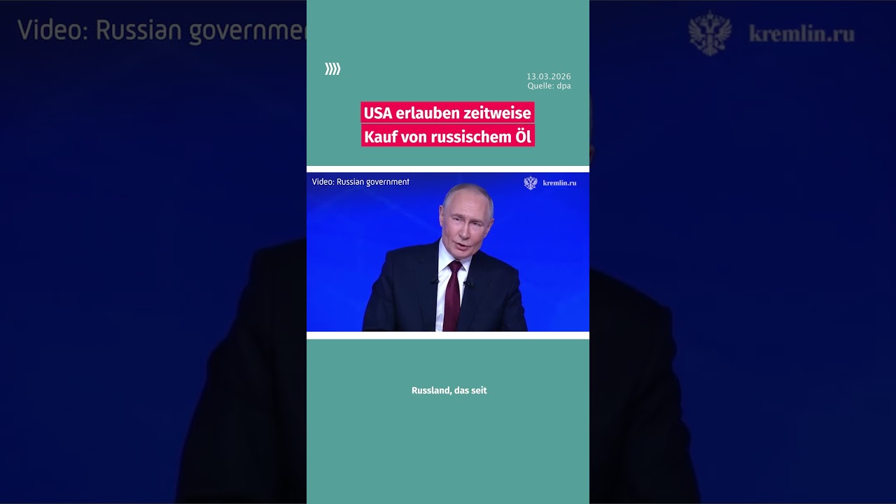 Kehrtwende: USA erlauben zeitweise Kauf von russischem &Ouml;l