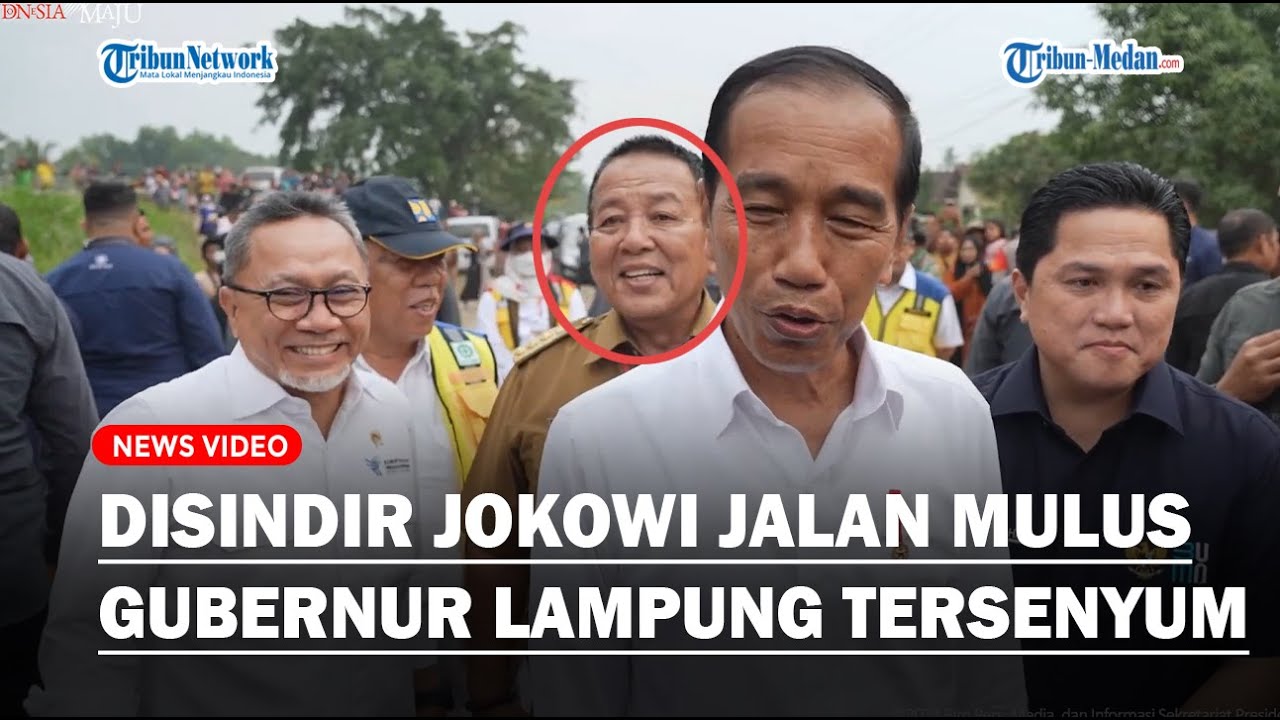 Gubernur Lampung Malah Senyum-senyum saat Disindir Jokowi Soal Jalanan Mulus di Lampung!