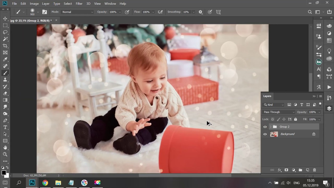 Как добавить боке на фото в Фотошоп (Photoshop)