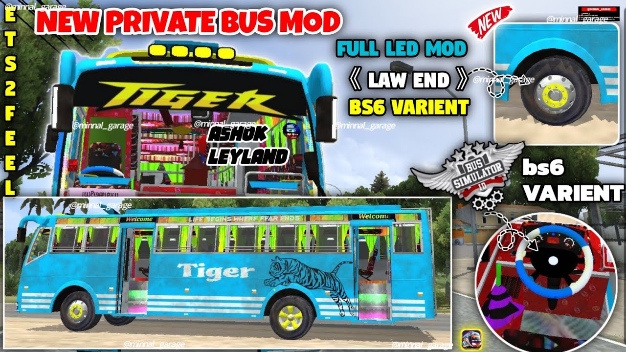 New Private Bus Mod For Bussid || Download Mod || New Bus Mod For Bussid || Bus Simulator Indonesia