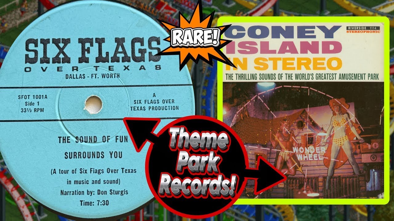 Weird Rare Theme Park Vinyl Records! (Family Friendly Version)