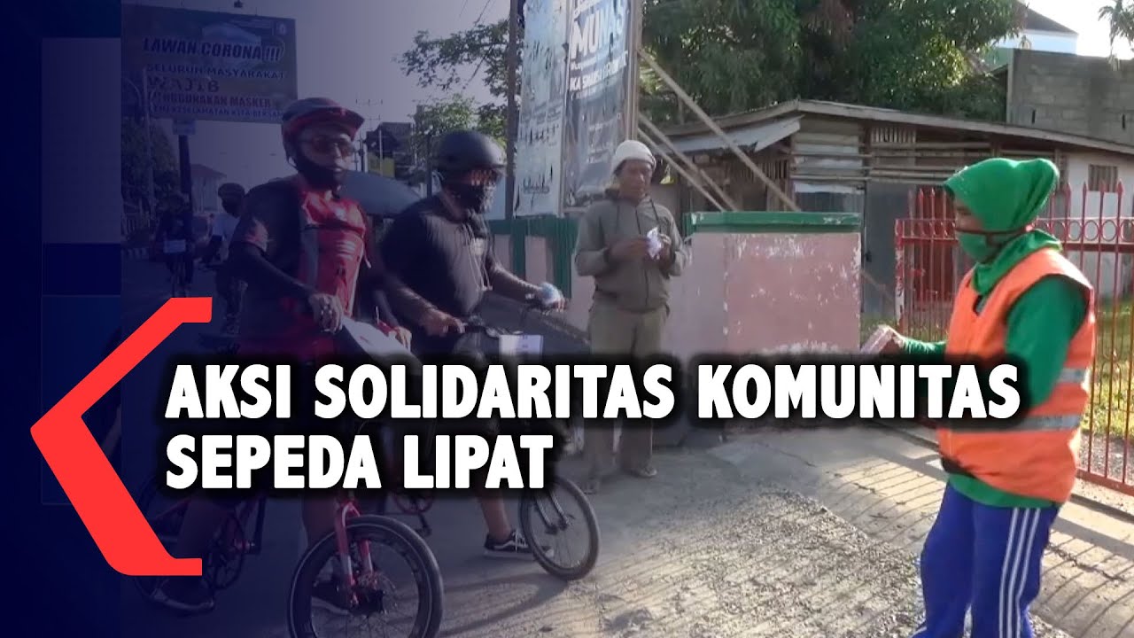 Aksi Solidaritas Komunitas Sepeda Lipat Gorontalo