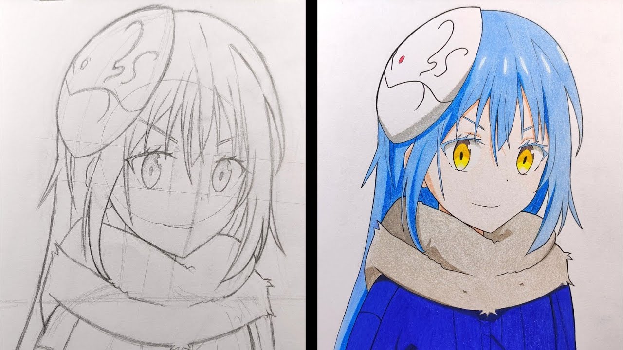 Как нарисовать Rimuru Tempest - [Tensei shitara Slime Datta Ken]
