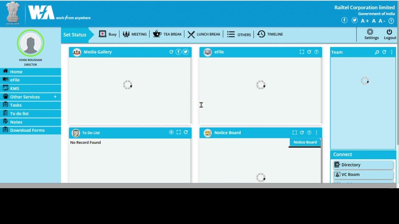 e-Office How to create Draft and dispatch draft.