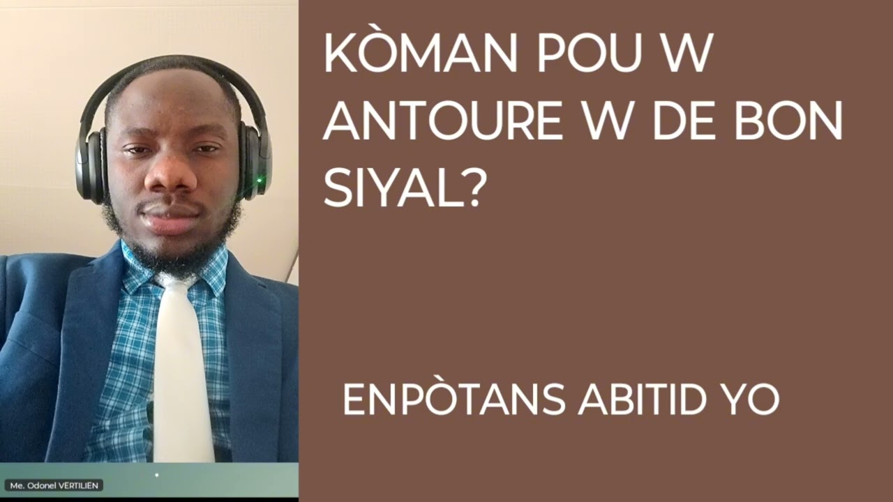 POUVWA ABITID YO. Avec Odonel VERTILIEN 