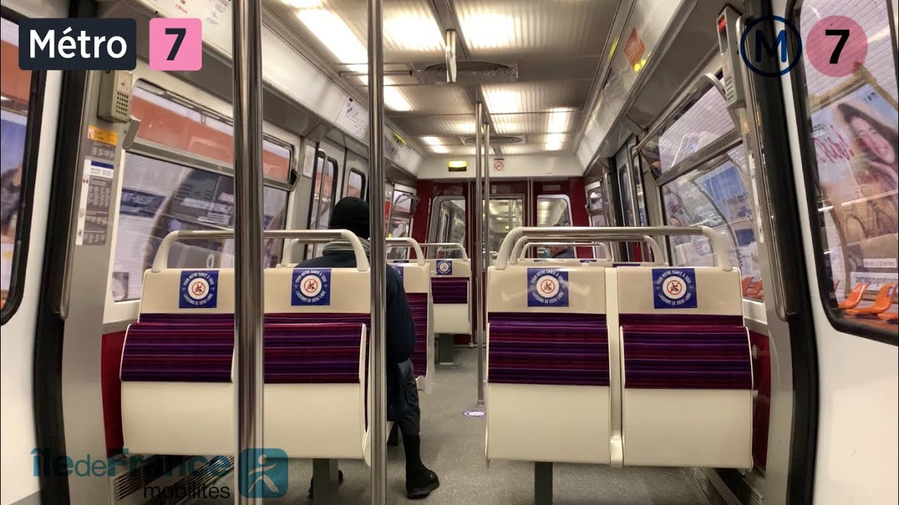 ( METRO LIGNE 7 ) Trajet dans un MF77 IDF-Mobilités entre Palais-Royal - Musée* et Pont-Neuf