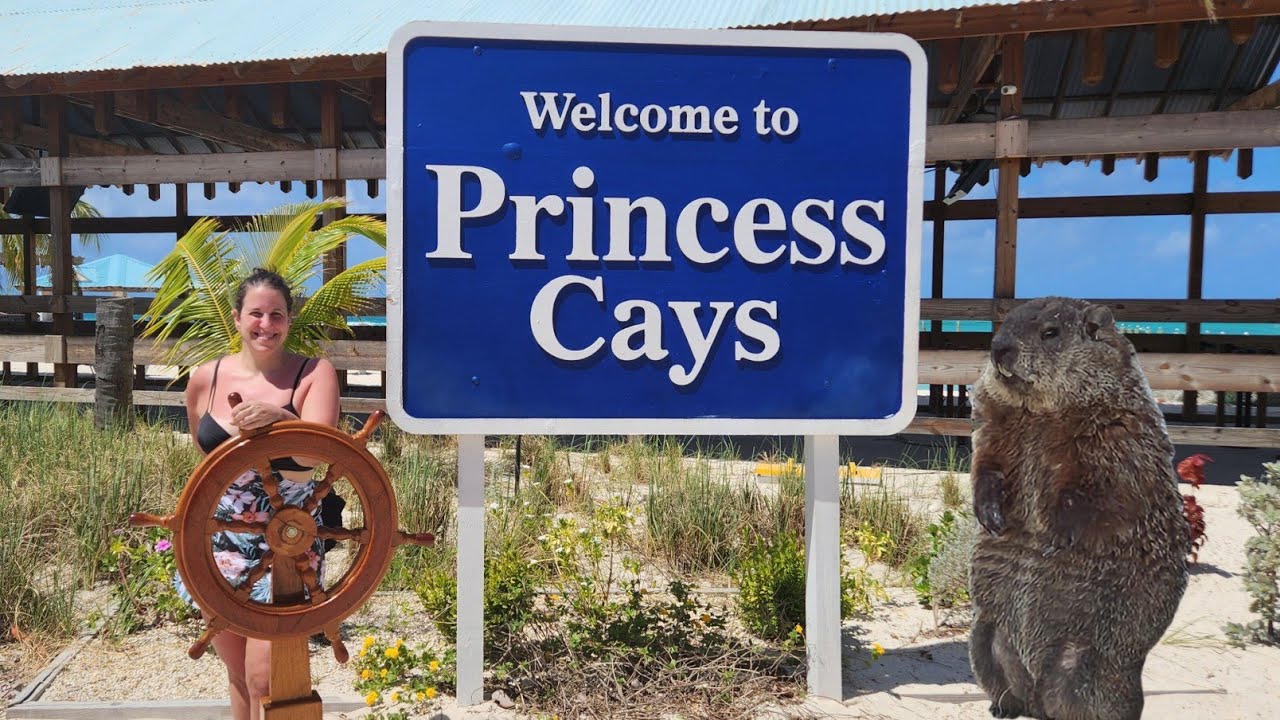Our Best Cruise Day at Carnival's Princess Cays Island!  PERFECT Spot on the Beach!