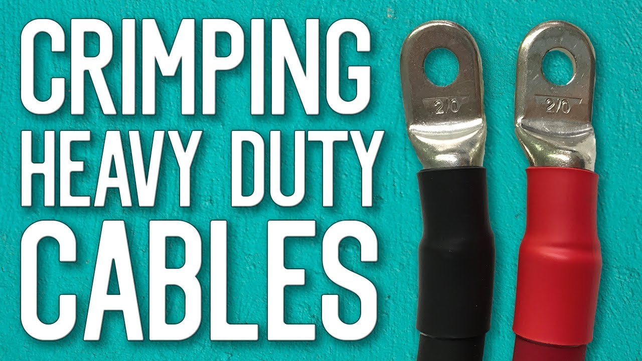 How to crimp heavy duty 2/0 battery cables! VIDEO GUIDE