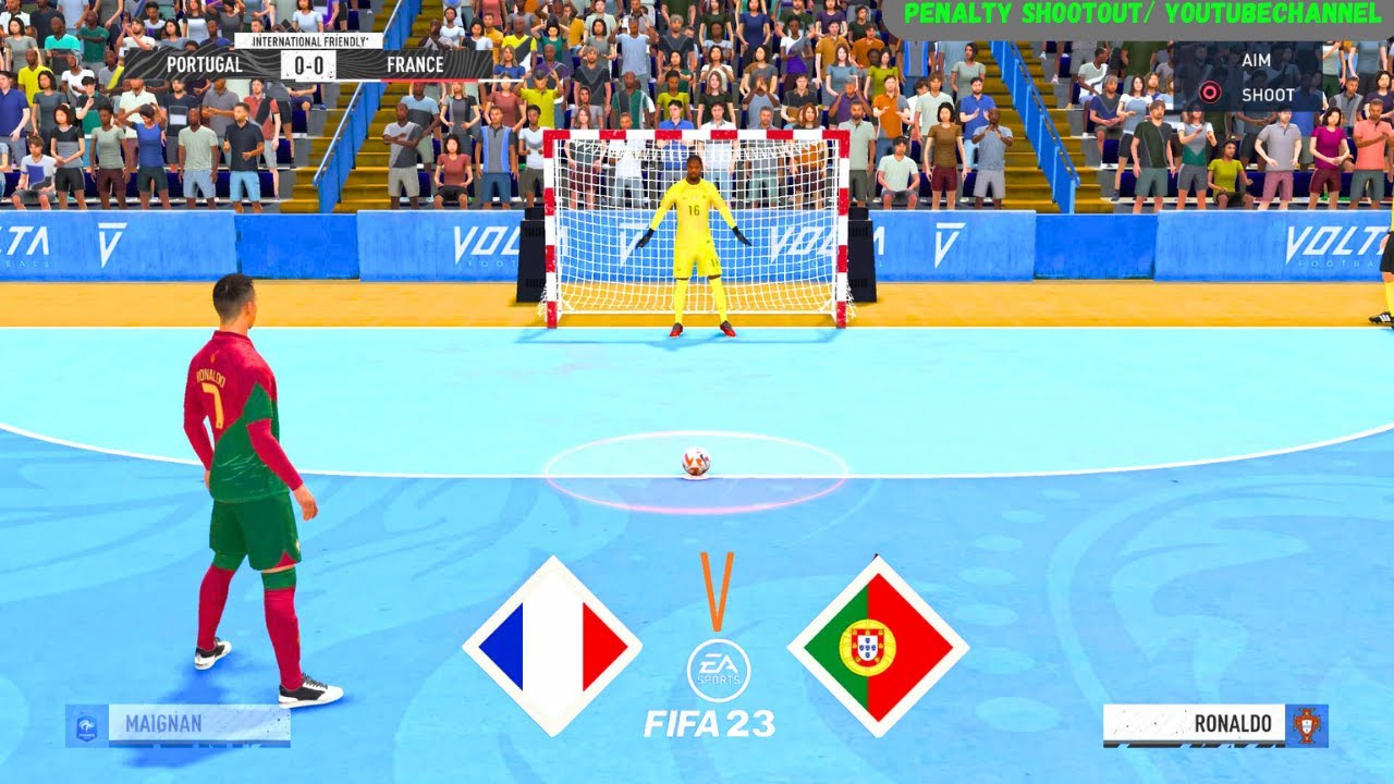 France vs  Portugal | Penalty Shootout Futsal |  Mbappe vs Ronaldo |  FIFAGameplay