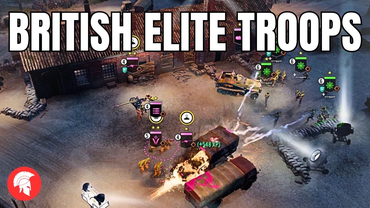 BRITISH ELITE TROOPS - Company of Heroes 3 - British Forces Gameplay - 4vs4 - No Commentary