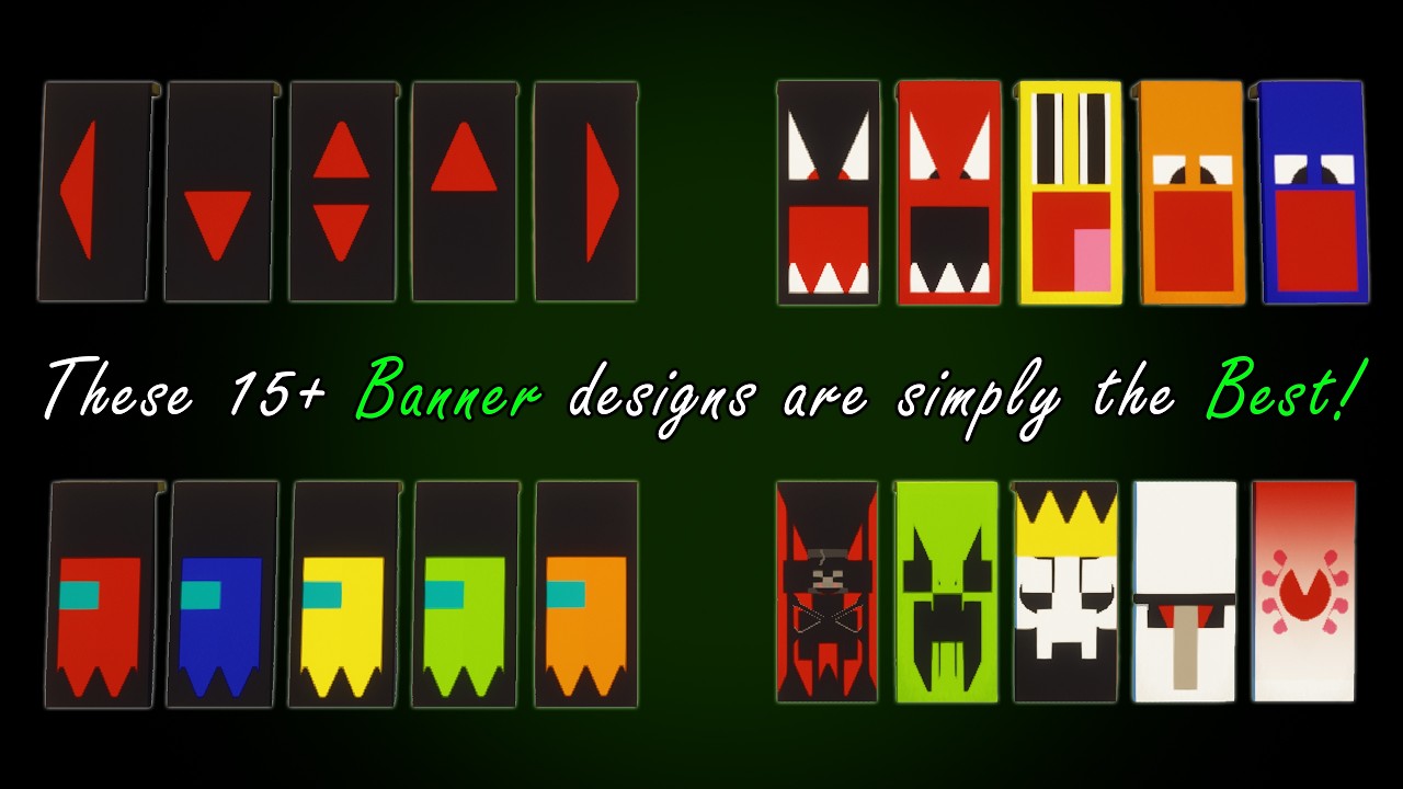 15+ Minecraft Banner Designs That Will make You a PRO Builder!