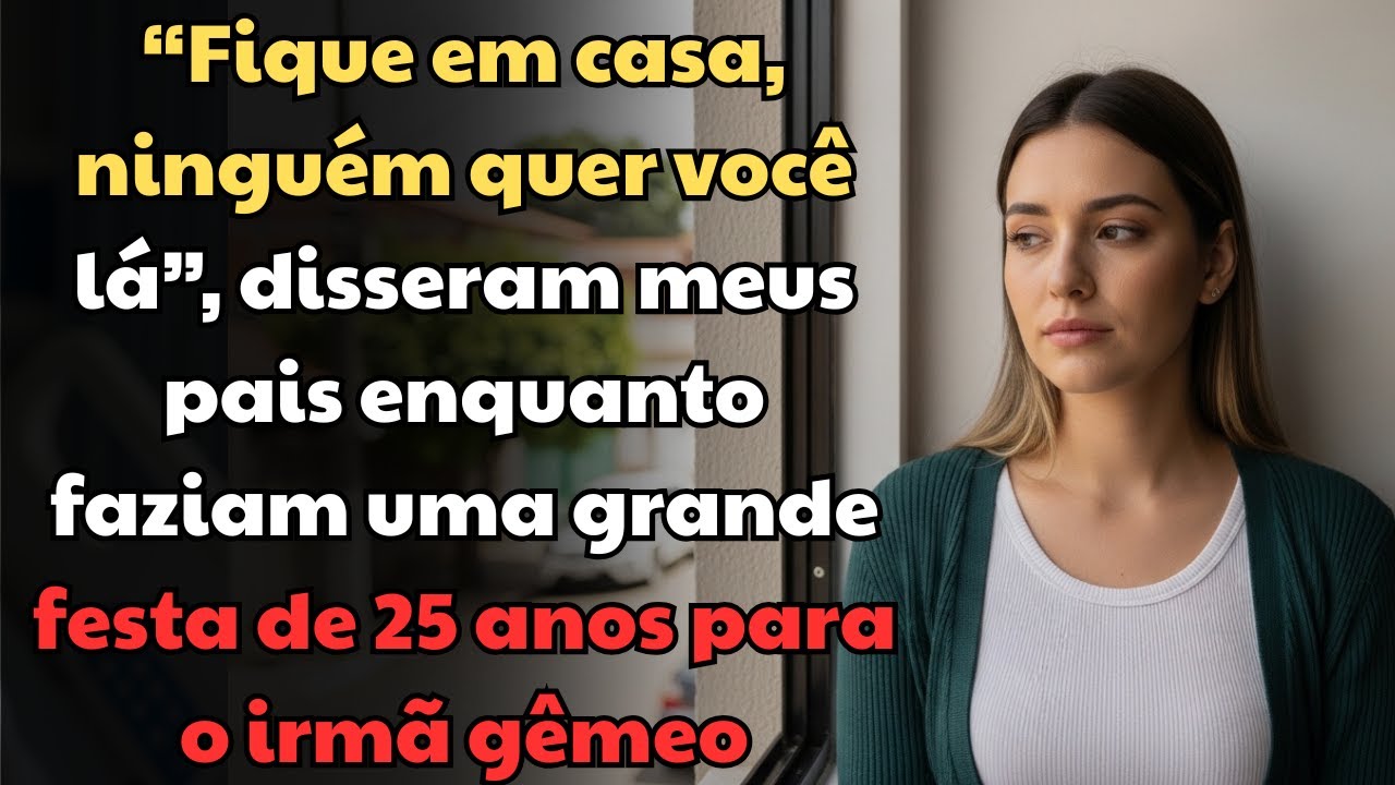 “Fique em casa, ninguém quer você lá”, disseram meus pais no 25º aniversário do meu irmão gêmeo