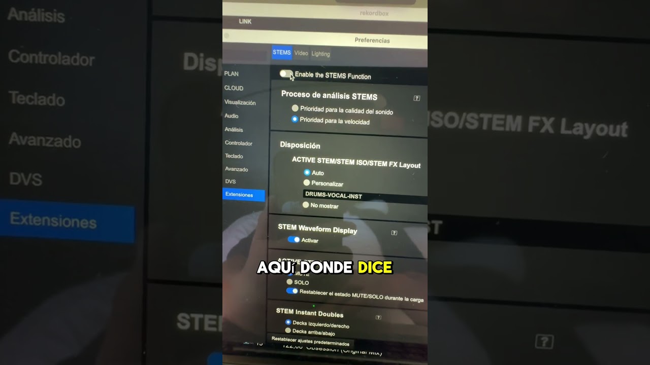 💂🏼‍♀️ Como Activar los Stems en Rekordbox 7