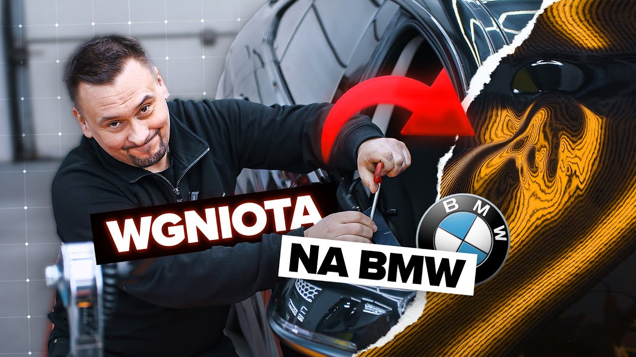 Trudna naprawa BMW: Ktoś wcześniej źle to zrobił! Usuwam wgniecenie z drzwi metodą PDR!