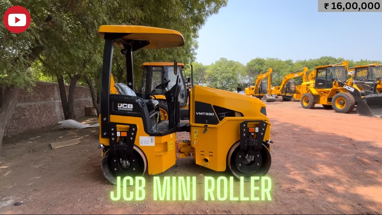 JCB MINI ROLLER VMT330 | ₹16L | Real-Life Review @pascoearthmovers #jcb