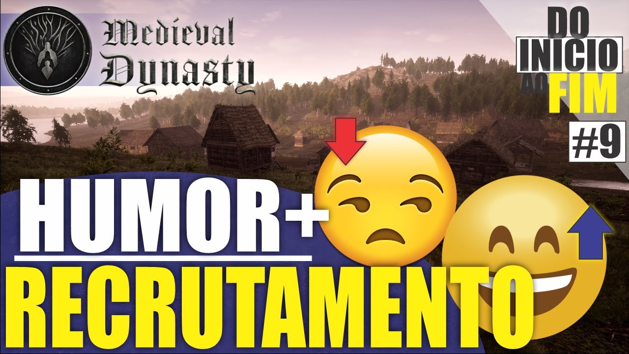 Recrutar trabalhadores e aumentar HUMOR - Medieval Dynasty