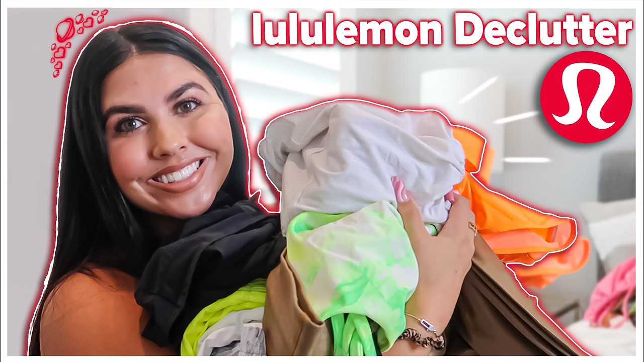 *HUGE* LULULEMON DECLUTTER! (Getting rid is SO much stuff) *summer Declutter 2021*