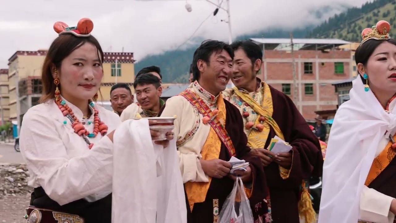 Tibetan wedding, special food 西藏  #tibet #traditional