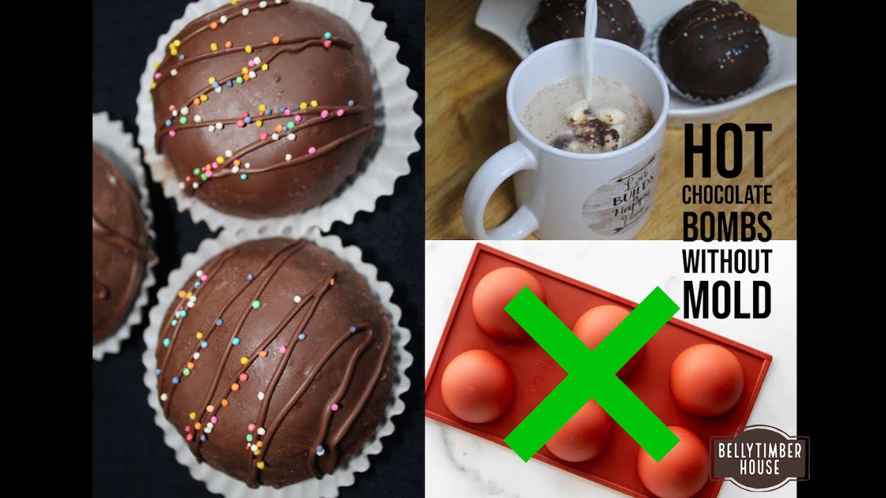 Hot Chocolate bombs Without Molds | Hot cocoa bomb recipe | DIY hot cocoa bomb Recipe | No Mold