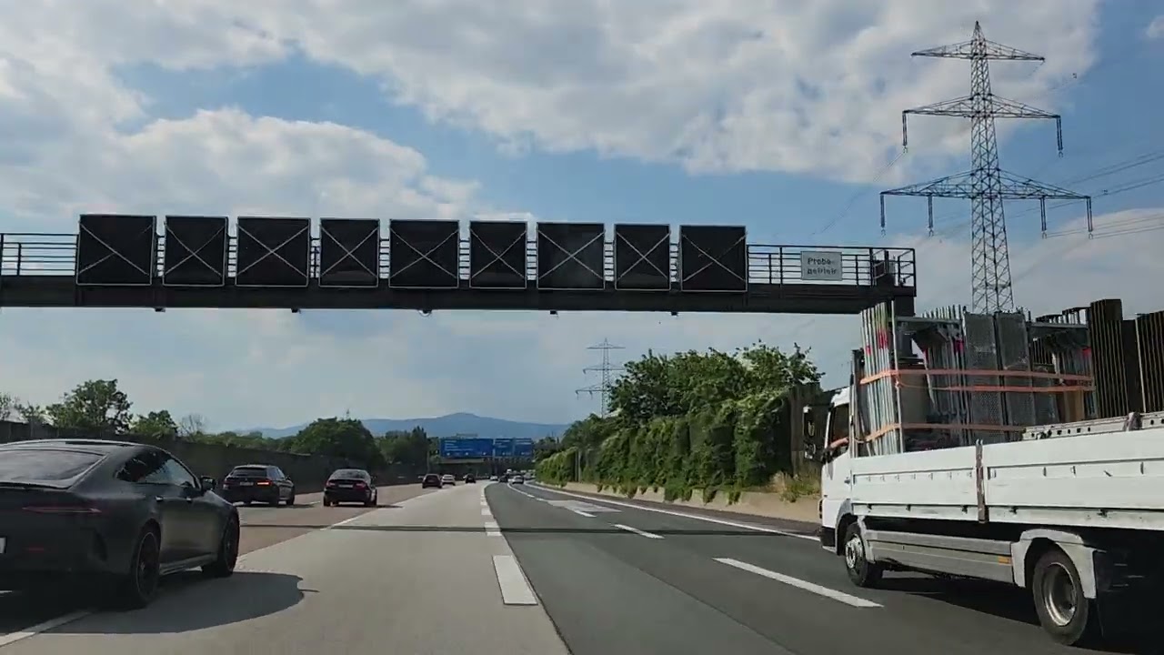 driving in germany darmstadt to frankfurt nordwestzentrum #germany #frankfurt #drive
