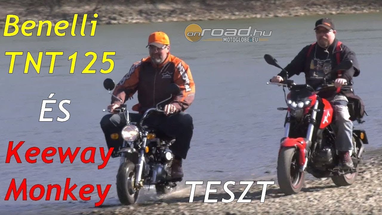 Benelli TNT125 és Keeway Monkey teszt - Onroad.hu