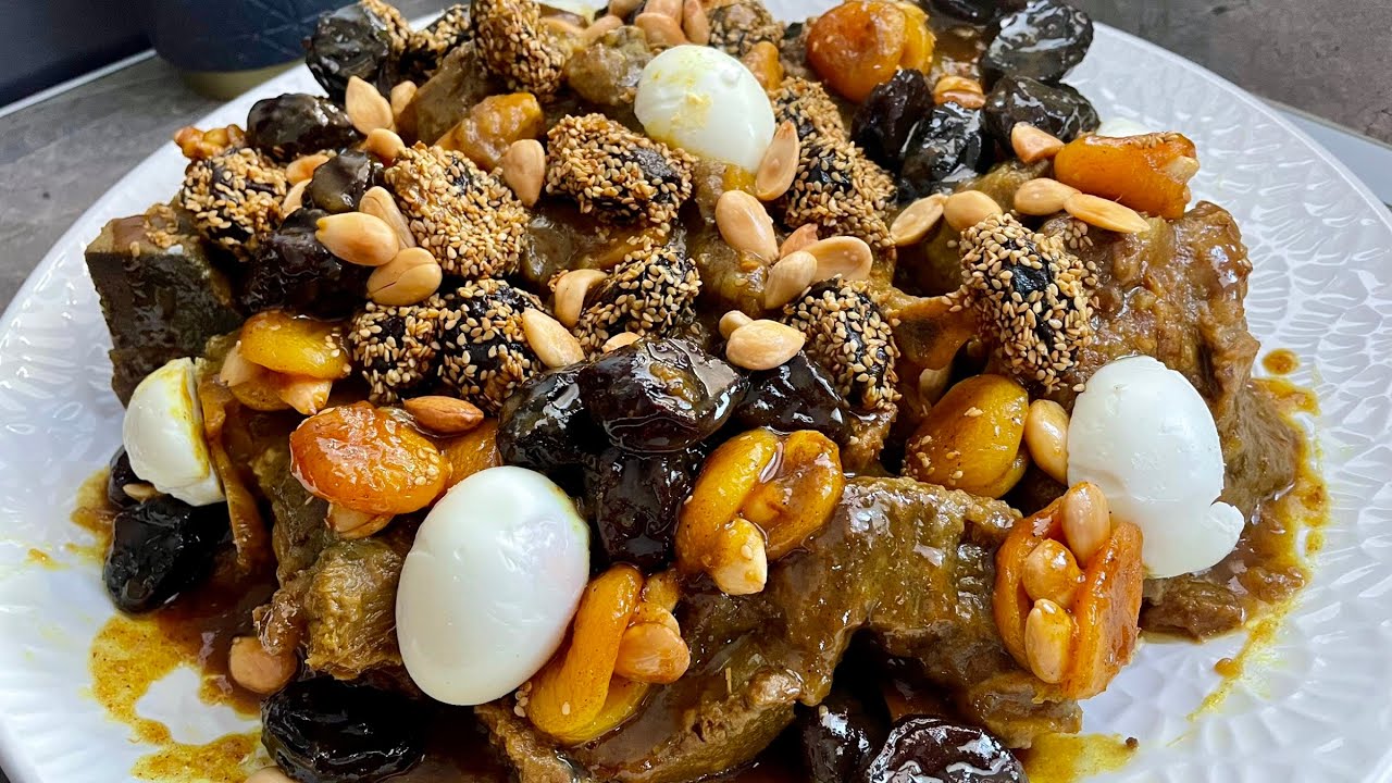 MON SECRET POUR AVOIR UN BON TAJINE DE PRUNEAUX abricots ET AMANDES