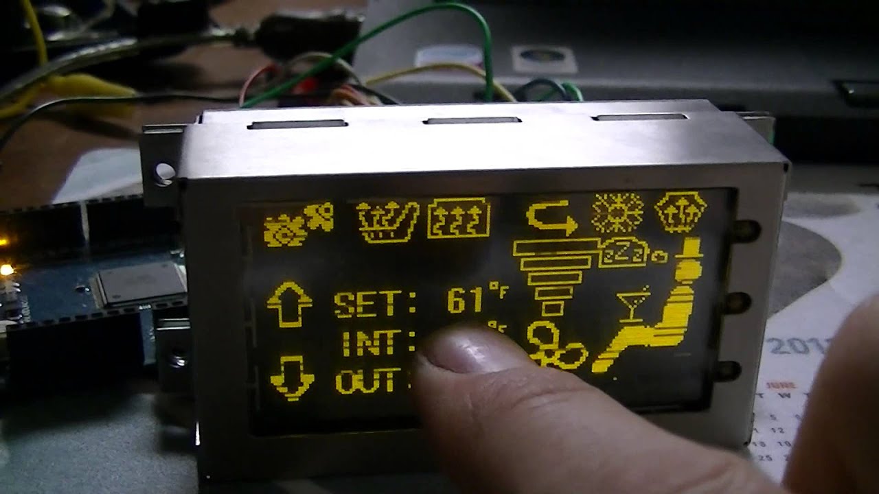 VW Corrado EL Touch Screen HVAC Vehicle Controls Overview