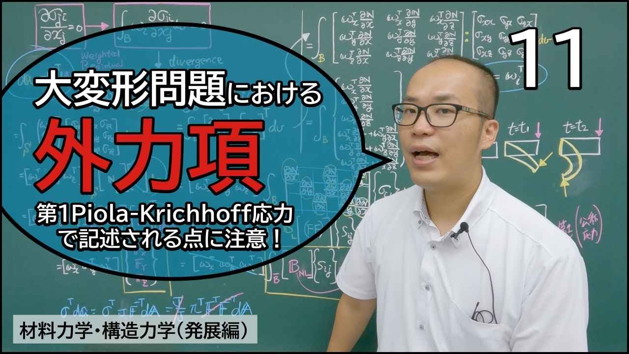 【0AL0602】構造力学特論 11 外力項の定義