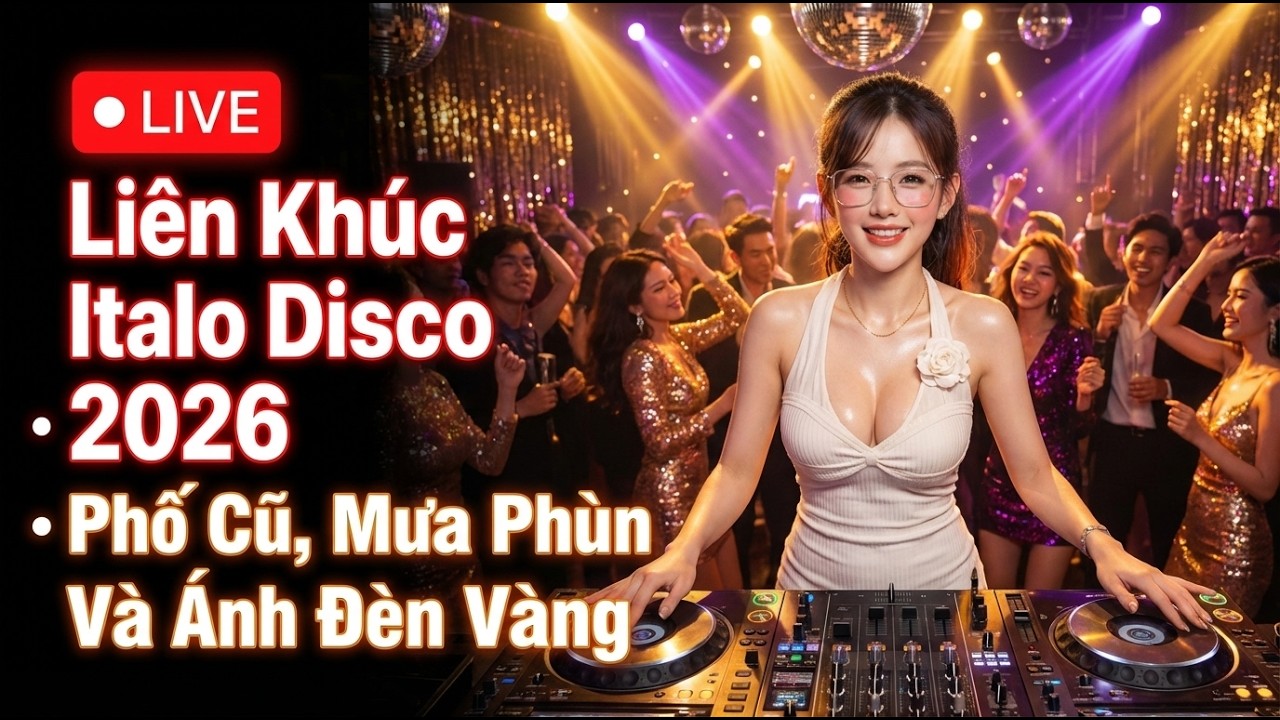 🔴 LIVE Liên Khúc Italo Disco 2026 • Phố Cũ, Mưa Phùn Và Ánh Đèn Vàng | Tình Ca Hoài Niệm