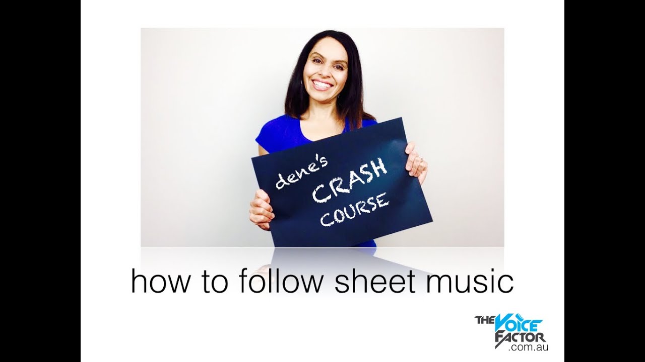 How To Sing: How To Follow Sheet Music