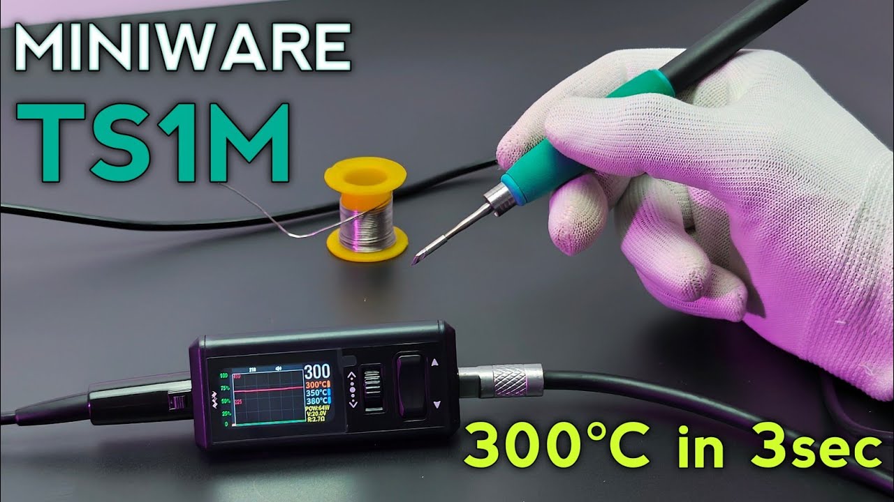 Miniware TS1M soldering station - 300°C in 3 seconds