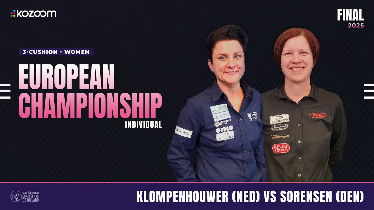 2025 European Championship Women - FINAL - Therese KLOMPENHOUWER vs Charlotte SORENSEN